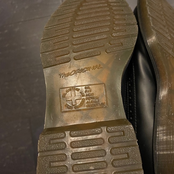 Dr Martens Unisex Shoes 3989 black Casual Oxford Wingtip Brogue Leather USM7/ 39 - Picture 7 of 9